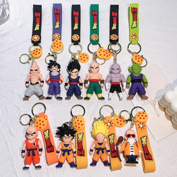 Soft pvc rubber keychain accessory pendant with 3D cartoon anime movie characters. - Image 5