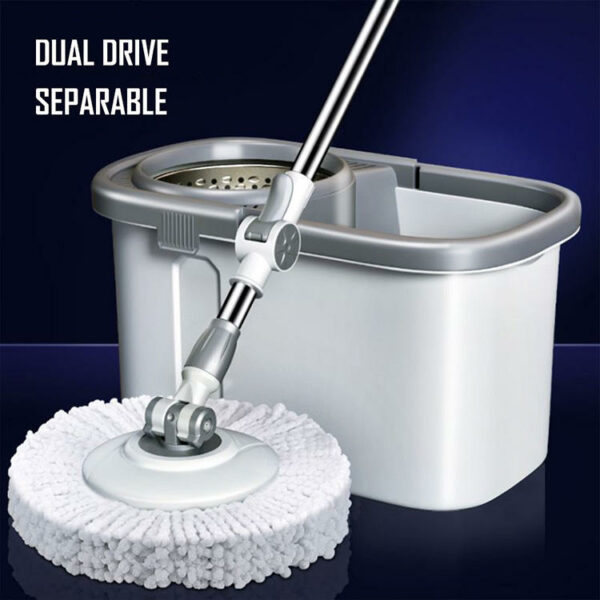 Top-selling circular rotating mop for cleaning floors Cleaning mop bucket with 360-degree rotation; unclean water drains from bucket - Image 5