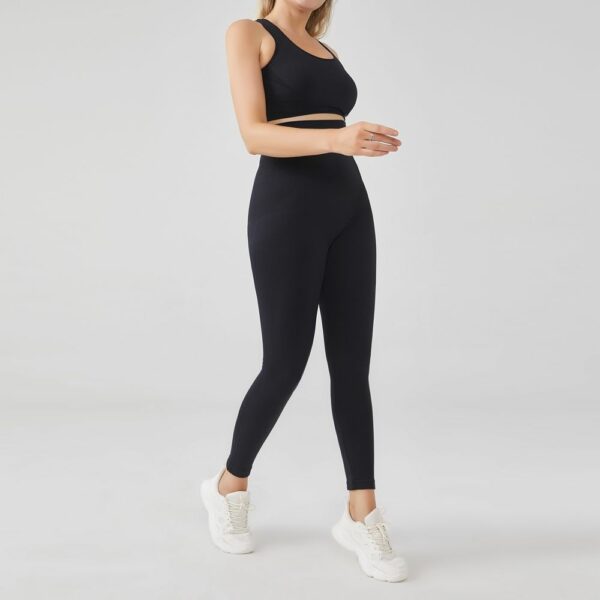 Customized Daily Wear Yoga Sports Well Stretch High Waist Leggings with Plus Size Shapewear - Image 6