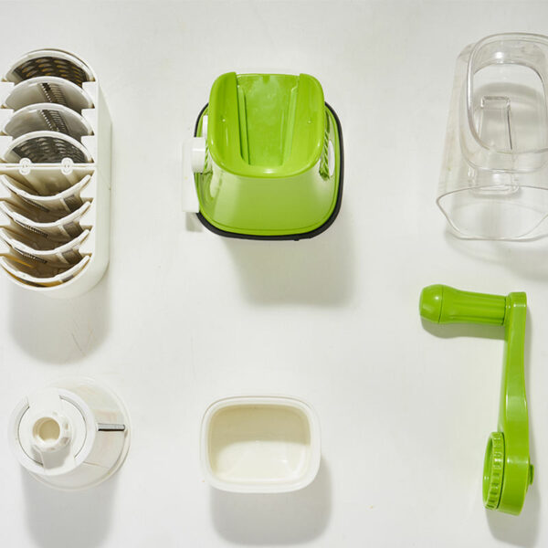 Cheese Shredder: Hand Crank Potato Nut Cucumber Drum Grater with Easy to Clean Rotating Round Vegetable Slicer - Image 3