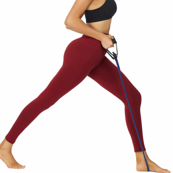 Women's Elastic Custom Logo Leggings at Wholesale Prices: Perfect for Sports, Daily Use, Running, and Quick-Drying Solid Colors for Ladies - Image 6