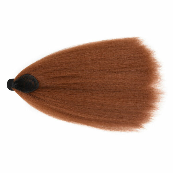 Hot Kinky Deal Yaki Straight Ponytails with Heat-Resistant Synthetic Extensions Wrap Around Hairpieces - Image 5