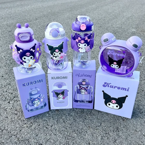 Children's Funny Drinking Water Bottle with Strap, Yukon, Plastic, Wholesale Sanrio Series - Image 4