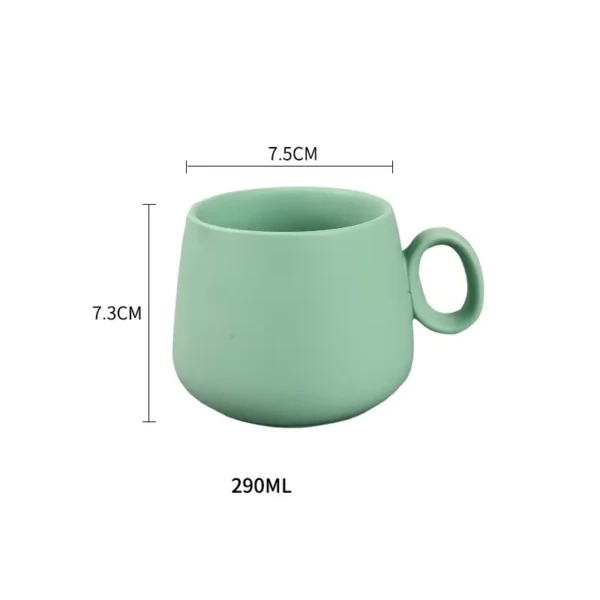 Popular Matte Custom Logo Handmade Creative Ceramic Coffee Mug - Image 5