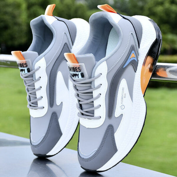 Men's Fashion Style Anti-slip Blue Casual Shoes, Breathable Customized High Quality Sports Shoes - Image 6