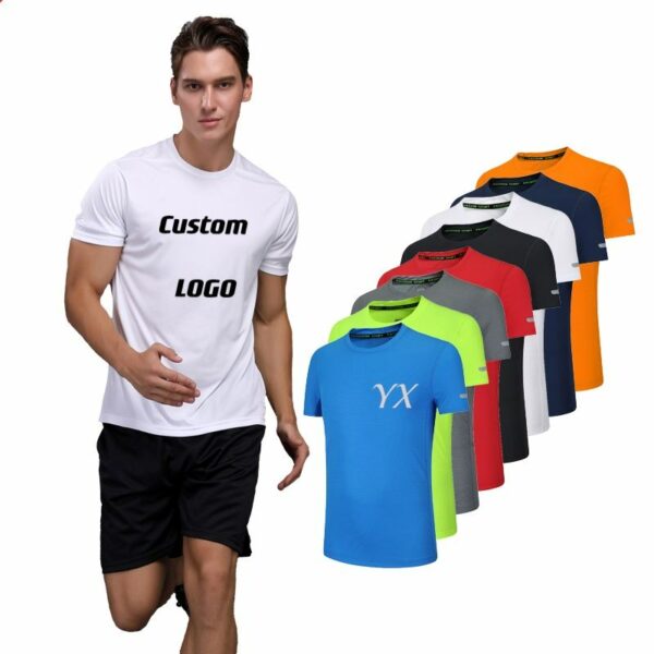 Low-cost, quick-drying men's sublimation blank, breathable gym sport t-shirt - Image 6