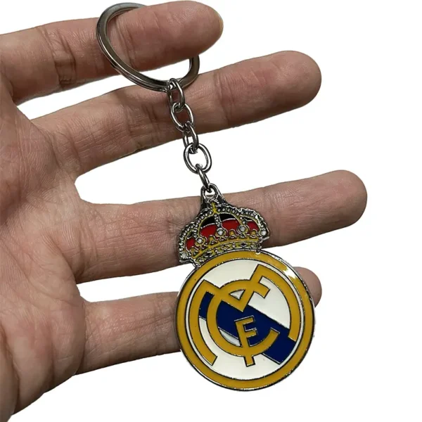 Custom football team logo engraving ring metal keychain from Kunshan - Image 3