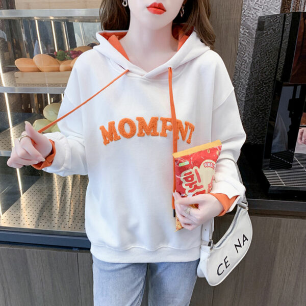 Wholesalers of women's 100% cotton crop tops and sweatshirts with bespoke puff print hoodies for custom clothing - Image 6