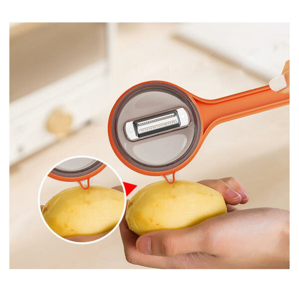 Delicious Fruit and Vegetable Kitchen Accessories: Carrots, Potato Peeler Knife, and Storage Cup - Image 7