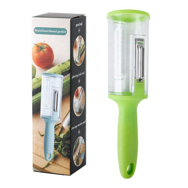 Stainless steel manual potato peeler, fruit and vegetable peeler, and storage container for kitchenware at home - Image 7