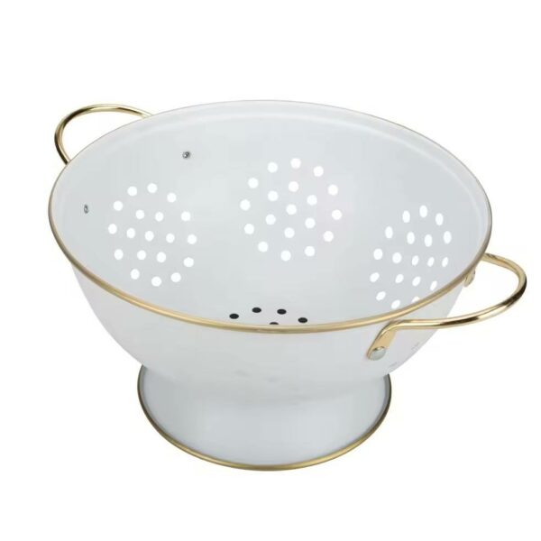 Kitchenware Fruit and Vegetable Strainer Basket Made of Aluminum for Home Use Metal colander - Image 6