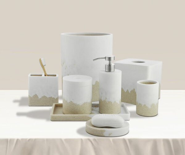 Hot Deals on Complete Bathroom Sets with a Marble Resin Soap Dish and Other Luxurious Decoration Bath Accessories - Image 3