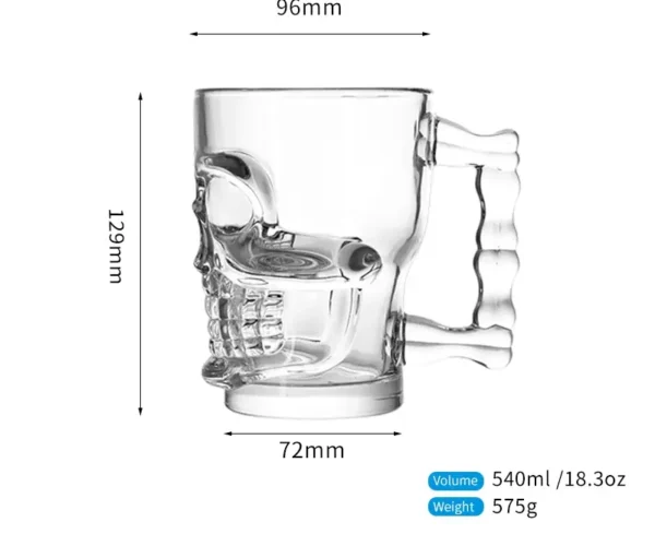 540 ml (18.26 oz) large engraved glass mugs with a funny personalized design that saves money are a unique gift. - Image 7