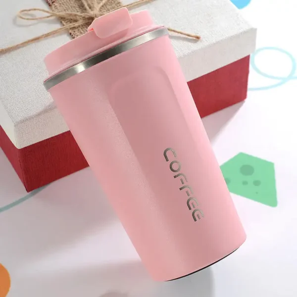 Double-walled insulated travel mug made of stainless steel for coffee - Image 6