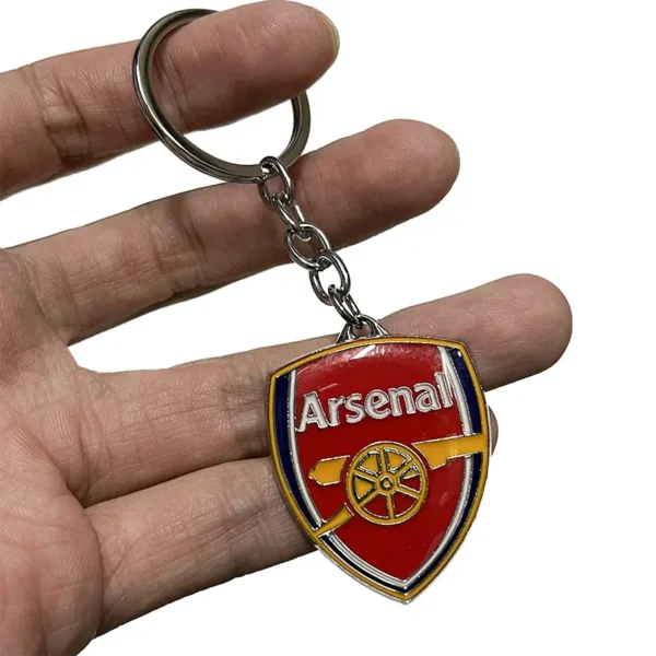 Custom football team logo engraving ring metal keychain from Kunshan - Image 2