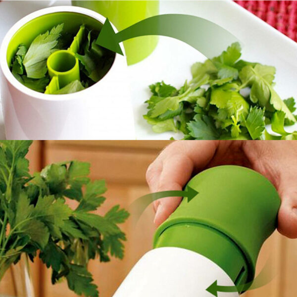 Innovative Handheld Herb and Spice Grinder, Chopper for Parsley, Fruit and Vegetable Cutter Kitchen Appliances