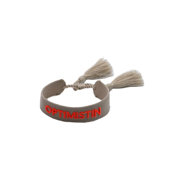 Customized bracelet with 3D words for the logo, bohemian bracelet with tassel embroidery on letters - Image 7