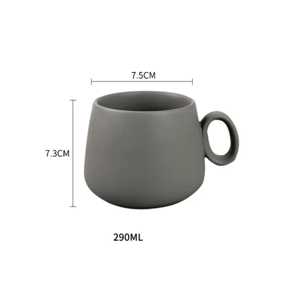 Popular Matte Custom Logo Handmade Creative Ceramic Coffee Mug - Image 7