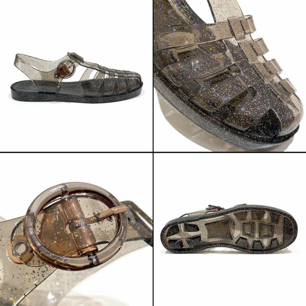 Ladies' Clear Sandals Premium Outdoor Design Sandals – Well-Known Brands Women's Jelly Gladiator Flat Crystal Shoes - Image 7