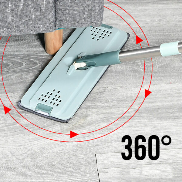 High-quality factory household cleaning tool, including a flat mop and bucket set, both dry and wet. - Image 7