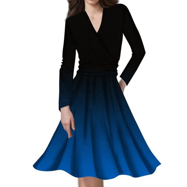 Customized Fashion Clothing Long Sleeve Dress for Women, Elegant and Trendy A-Line Party Dresses