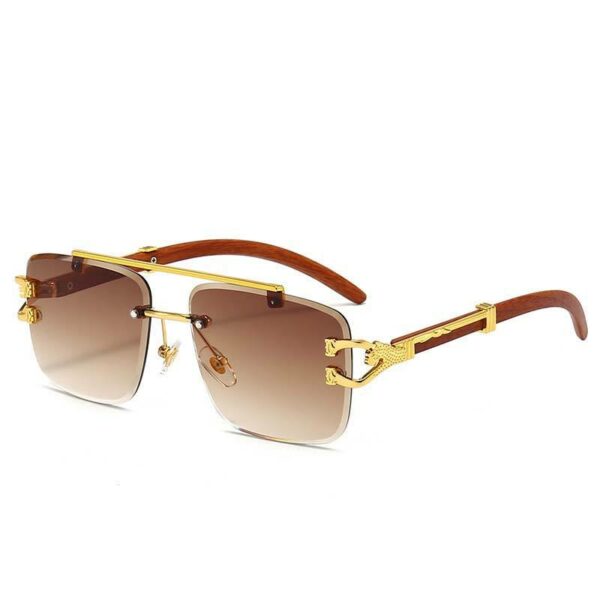 Designer rimless sunglasses for marketing Trendy Fashion Metal for Men and Women sunglasses - Image 2