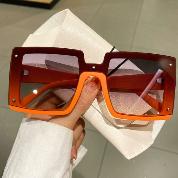 Women's Street Style Sunglasses: European and American Designs in a Big Square - Image 2