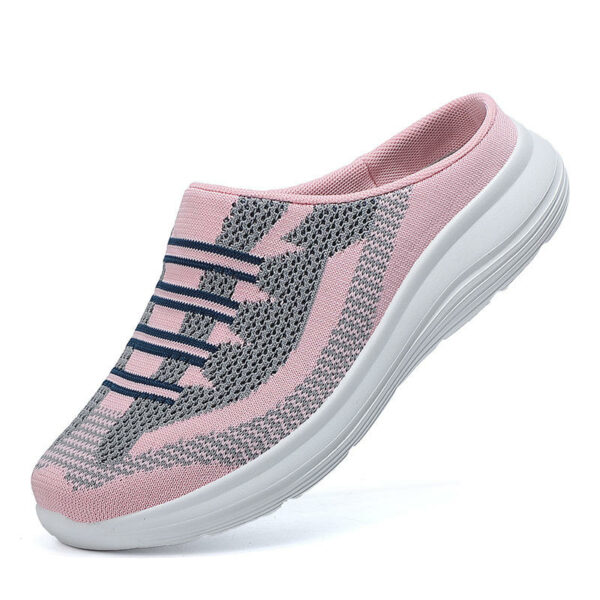  Women's mesh upper half slippers  women's athletic sneakers with slippers - Image 2