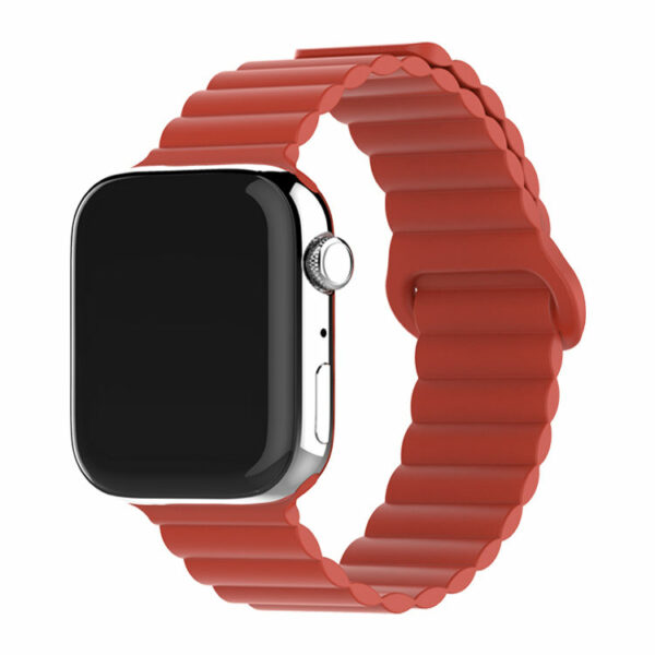 Apple Watch Ultra 8 7 6 Luxury Magnetic Loop Silicone Link Watch Bands Strap: LEWO 45 mm, 44 mm, 42 mm, 41 mm, 40 mm, 38 mm - Image 2