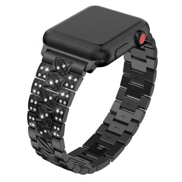 Customize iWatch Strap for Premium Link Bracelet Diamond Alloy Wrist Band - Image 2