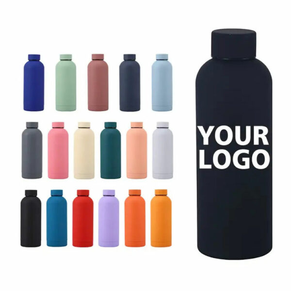 Thermal water bottles with a bespoke logo, double wall stainless steel cup insulated drink bottle tumbler. - Image 2