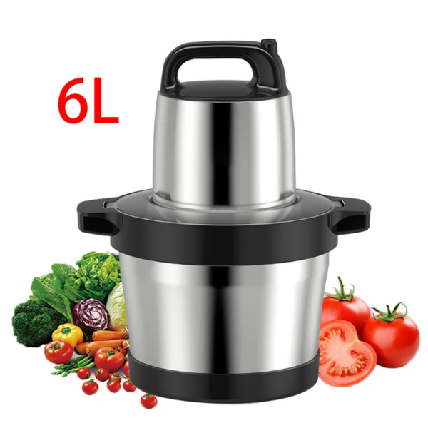 6L Meat Chopper, Fufu Pounding Blender, Portable Multipurpose Electric Meat Grinder, Yam Pounder Machine