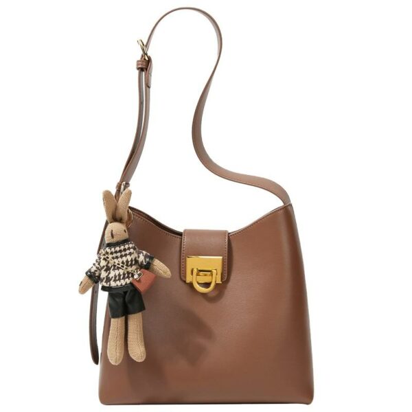 Newest Style Trendy Leather Shoulder Handbag Bucket Bags for Women with a Luxurious Design - Image 2