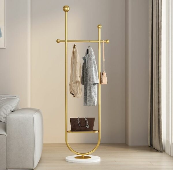 Floor-standing Metal Coat Storage Organizer Garment Rack Hijab Hanger Clothes Stands for Clothing Stores