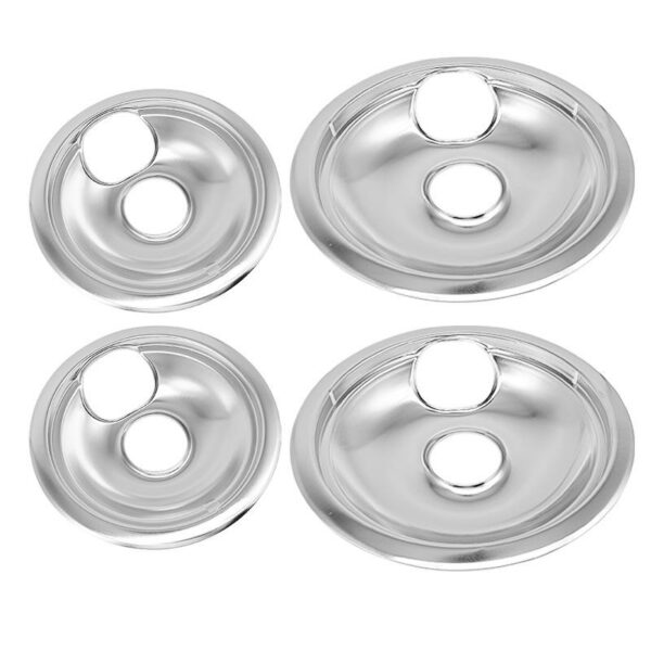 Replacing Kits Fits Frigidaire Electric Range 4PK Drip Pan Bowl Two 6-and eight-inch burner drip pans