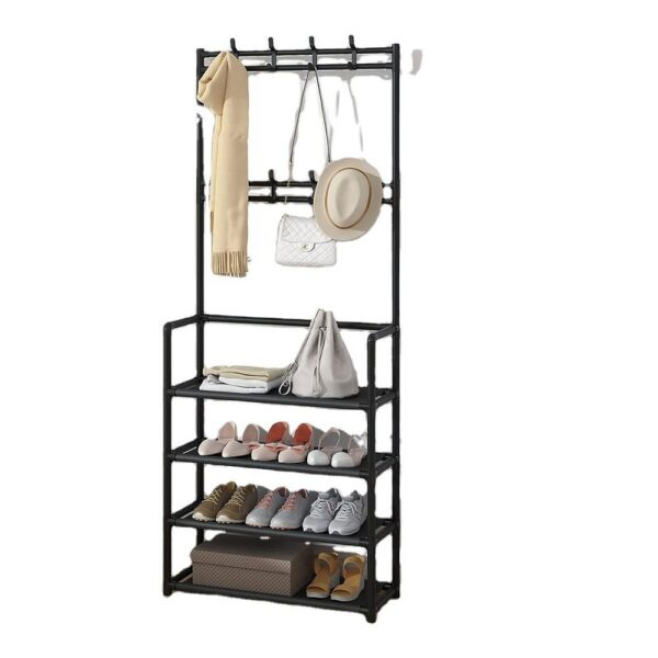 Wooden Coat Hangers for Home Use: Using a Garment Rack Shelf to Hang Clothes and Shoes