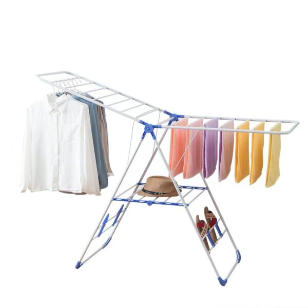 Excellent Indoor Folding Clothes Rack for Laundry and Coat Stands with Collapsible Garment Drying Stand - Image 2