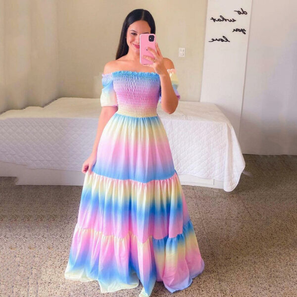 stunning party dress women's casual skirt  Plus Size Women's Clothing plus size women's dresses with off-the-shoulder style