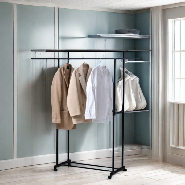 Design Reasonably Priced Shoe and Clothes Hanger Rack with Easy Access Hanger Stand - Image 4