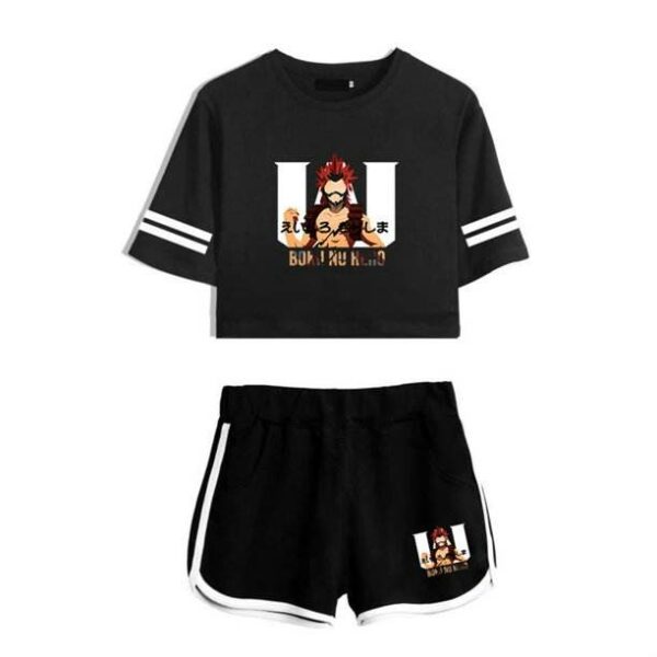 Breathable Plus Size Street Style Breathable Women's Style Crop Top Short Sets for Summer Made of 100% Cotton T-Shirts