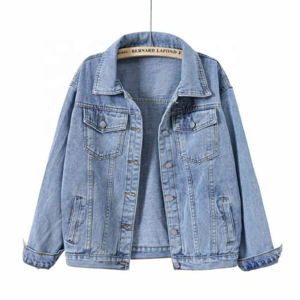 Women's Plus Size Jean Jacket, Ladies Denim Coats, S-5XL Mezclilla Chaqueta Femme Women's Jackets