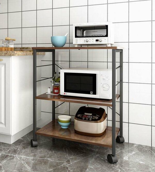 Mobile Kitchen Cart Island Cabinet Storage Pantry Hotel's Best-Selling