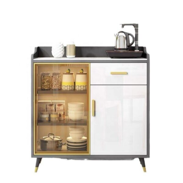 Lightweight, Elegant, Multipurpose Storage Cabinet with Integrated Kitchen and Dining Area for Residential Use - Kitchen Islands & Carts - Image 2