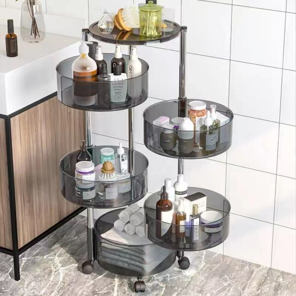 Home Kitchen Island & Cart ABS Shelves Food Rack Storage - Image 3