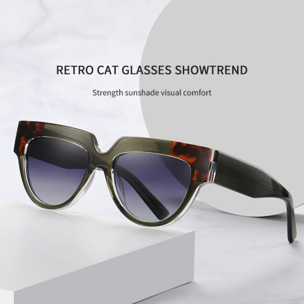 Oculos De Sol Masculino Thickness Acetate UV400 Polarized Sunglasses with Custom Vintage Shades - Image 3