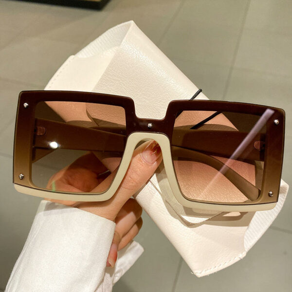 Women's Street Style Sunglasses: European and American Designs in a Big Square - Image 3