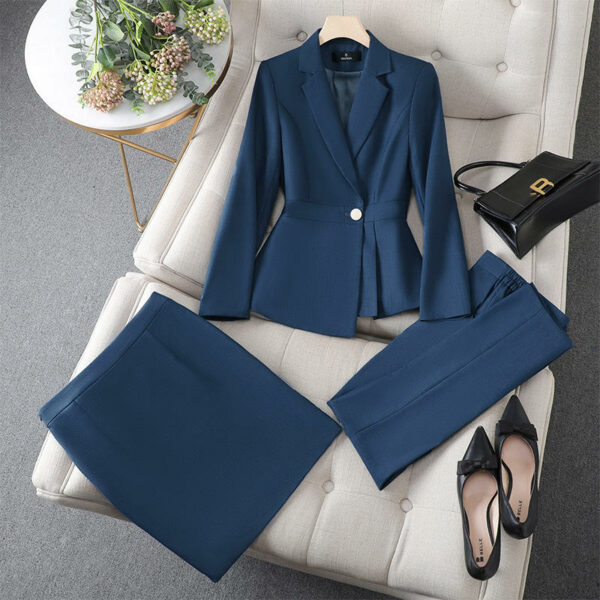 Women's High-End Goddess Fan Zhu Bao Worksuits in Spring and Autumn: A New Take on an Old Fashion Blazer - Image 2