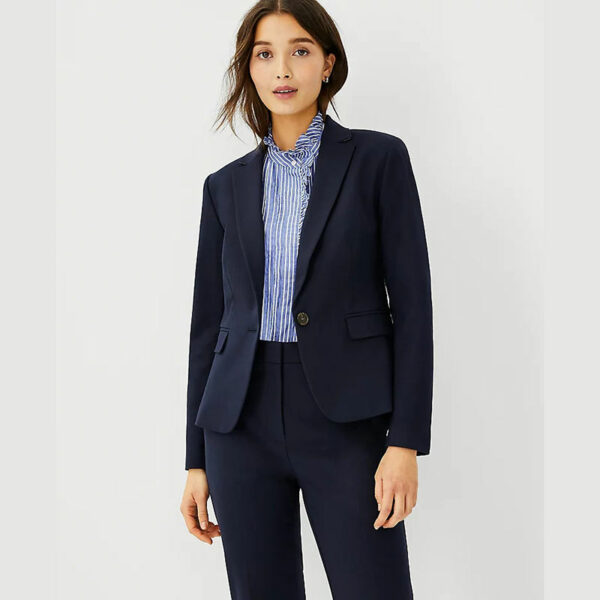 Two-piece business blazer pant suit for ladies, office formal bank women's suits