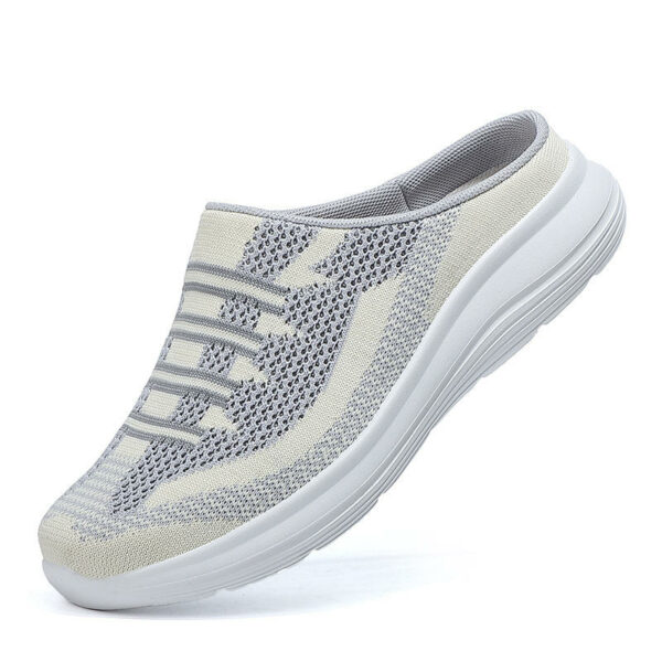  Women's mesh upper half slippers  women's athletic sneakers with slippers - Image 3