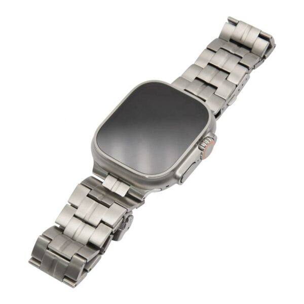 Extremely lightweight Grade II Titanium man Reusable Buckle Watch Band for Apple Watch 9 8 7 6 5 4 49 mm 44 mm Smart Watch Strap - Image 2